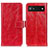 Leather Case Stands Flip Cover Holder K04Z for Google Pixel 6a 5G Red