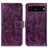 Leather Case Stands Flip Cover Holder K04Z for Google Pixel 7 Pro 5G Purple