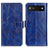 Leather Case Stands Flip Cover Holder K04Z for Google Pixel 7a 5G Blue