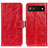 Leather Case Stands Flip Cover Holder K04Z for Google Pixel 7a 5G Red