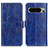 Leather Case Stands Flip Cover Holder K04Z for Google Pixel 8 Pro 5G Blue