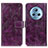 Leather Case Stands Flip Cover Holder K04Z for Huawei Honor Magic5 5G Purple