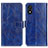 Leather Case Stands Flip Cover Holder K04Z for Huawei Honor X5 Blue