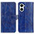 Leather Case Stands Flip Cover Holder K04Z for Huawei Nova 10 SE Blue