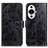 Leather Case Stands Flip Cover Holder K04Z for Huawei Nova 11 Pro Black