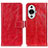 Leather Case Stands Flip Cover Holder K04Z for Huawei Nova 11 Pro Red