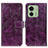 Leather Case Stands Flip Cover Holder K04Z for Motorola Moto Edge (2023) 5G Purple