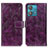 Leather Case Stands Flip Cover Holder K04Z for Motorola Moto Edge 40 Neo 5G Purple