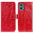 Leather Case Stands Flip Cover Holder K04Z for Motorola Moto G 5G (2023) Red