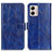 Leather Case Stands Flip Cover Holder K04Z for Motorola Moto G53 5G Blue