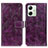 Leather Case Stands Flip Cover Holder K04Z for Motorola Moto G54 5G Purple