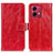 Leather Case Stands Flip Cover Holder K04Z for Motorola Moto G84 5G Red