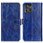 Leather Case Stands Flip Cover Holder K04Z for Motorola ThinkPhone 5G Blue