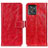 Leather Case Stands Flip Cover Holder K04Z for Motorola ThinkPhone 5G Red