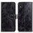 Leather Case Stands Flip Cover Holder K04Z for Nokia C2 2nd Edition Black