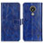 Leather Case Stands Flip Cover Holder K04Z for Nokia C21 Blue