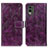 Leather Case Stands Flip Cover Holder K04Z for Nokia C210 Purple