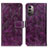 Leather Case Stands Flip Cover Holder K04Z for Nokia G11 Purple