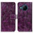 Leather Case Stands Flip Cover Holder K04Z for Nokia X100 5G Purple