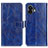 Leather Case Stands Flip Cover Holder K04Z for Nothing Phone 2 Blue