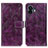 Leather Case Stands Flip Cover Holder K04Z for Nothing Phone 2 Purple