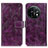 Leather Case Stands Flip Cover Holder K04Z for OnePlus 11 5G Purple