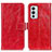 Leather Case Stands Flip Cover Holder K04Z for OnePlus 9RT 5G Red