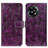 Leather Case Stands Flip Cover Holder K04Z for OnePlus Ace 2 5G Purple