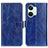 Leather Case Stands Flip Cover Holder K04Z for OnePlus Ace 2V 5G Blue