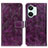 Leather Case Stands Flip Cover Holder K04Z for OnePlus Ace 2V 5G Purple