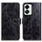 Leather Case Stands Flip Cover Holder K04Z for OnePlus Nord 2T 5G Black