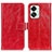 Leather Case Stands Flip Cover Holder K04Z for OnePlus Nord 2T 5G Red