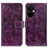 Leather Case Stands Flip Cover Holder K04Z for OnePlus Nord CE 3 5G Purple