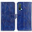 Leather Case Stands Flip Cover Holder K04Z for OnePlus Nord CE 5G Blue