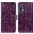 Leather Case Stands Flip Cover Holder K04Z for OnePlus Nord CE 5G Purple