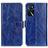Leather Case Stands Flip Cover Holder K04Z for Oppo A54s Blue