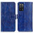 Leather Case Stands Flip Cover Holder K04Z for Oppo A55 5G Blue