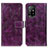 Leather Case Stands Flip Cover Holder K04Z for Oppo A94 5G Purple