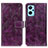 Leather Case Stands Flip Cover Holder K04Z for Oppo A96 4G Purple