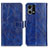 Leather Case Stands Flip Cover Holder K04Z for Oppo F21 Pro 4G Blue