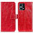 Leather Case Stands Flip Cover Holder K04Z for Oppo F21 Pro 4G Red