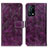 Leather Case Stands Flip Cover Holder K04Z for Oppo K9 5G Purple