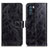 Leather Case Stands Flip Cover Holder K04Z for Oppo K9 Pro 5G Black