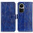 Leather Case Stands Flip Cover Holder K04Z for Oppo Reno10 Pro 5G Blue