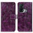 Leather Case Stands Flip Cover Holder K04Z for Oppo Reno5 A Purple