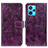 Leather Case Stands Flip Cover Holder K04Z for Realme 9 4G Purple