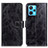 Leather Case Stands Flip Cover Holder K04Z for Realme 9 Pro+ Plus 5G Black