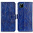 Leather Case Stands Flip Cover Holder K04Z for Realme C11 (2021) Blue