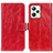 Leather Case Stands Flip Cover Holder K04Z for Realme C35 Red