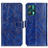 Leather Case Stands Flip Cover Holder K04Z for Realme Q5 5G Blue